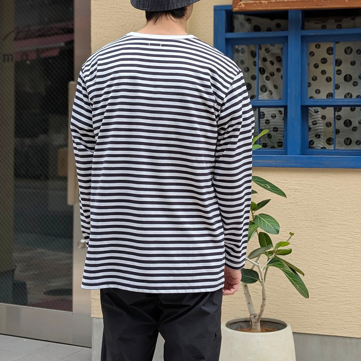 nanamica - COOLMAX Stripe Jersey L/S Tee - S25SH119