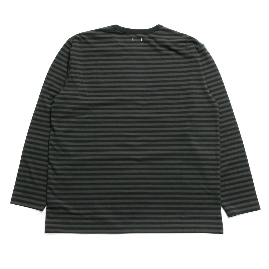 nanamica - COOLMAX Stripe Jersey L/S Tee - S25SH119