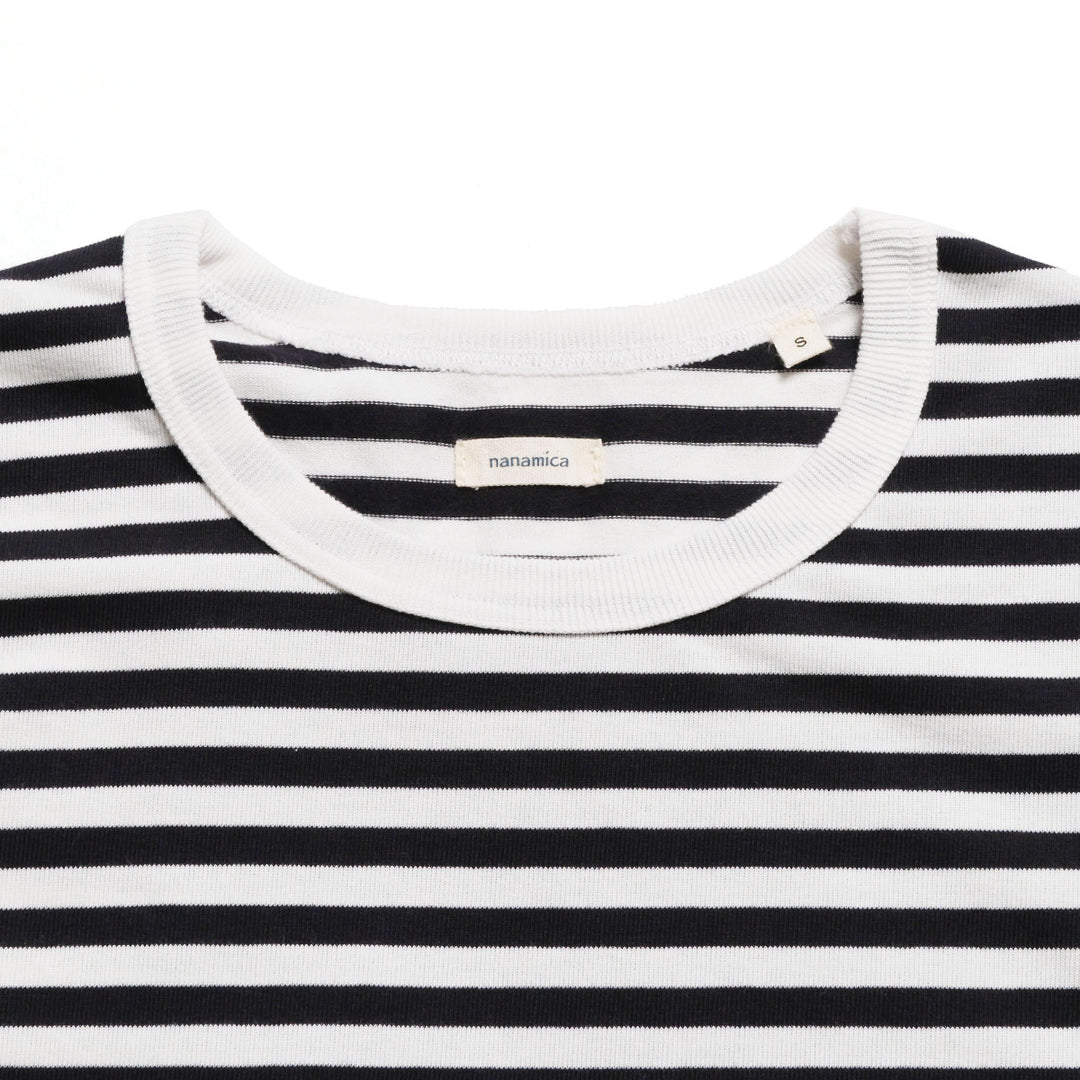nanamica - COOLMAX Stripe Jersey L/S Tee - S25SH119
