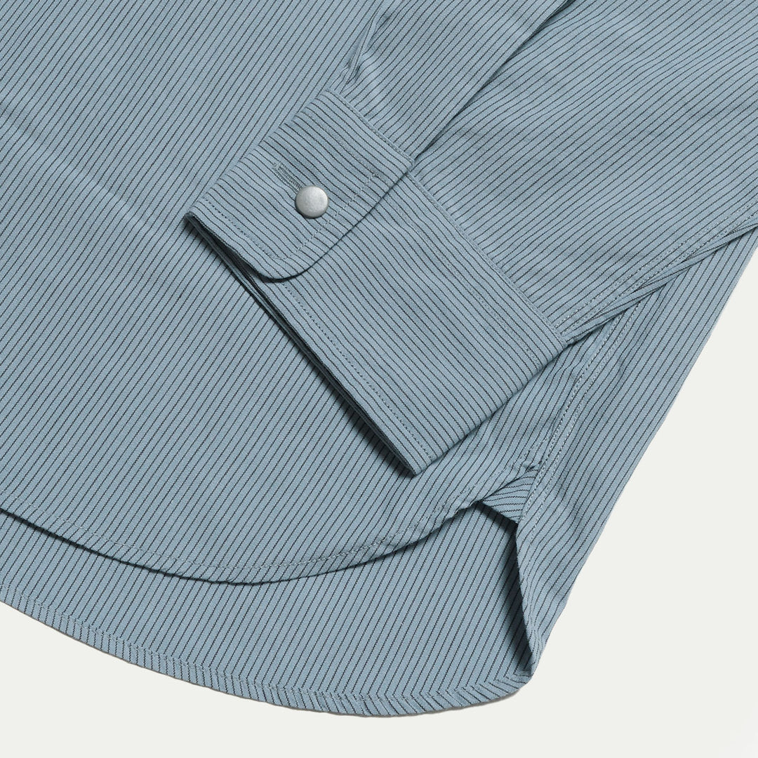 nanamica - Regular Collar Striped Wind Shirt - S26FG062