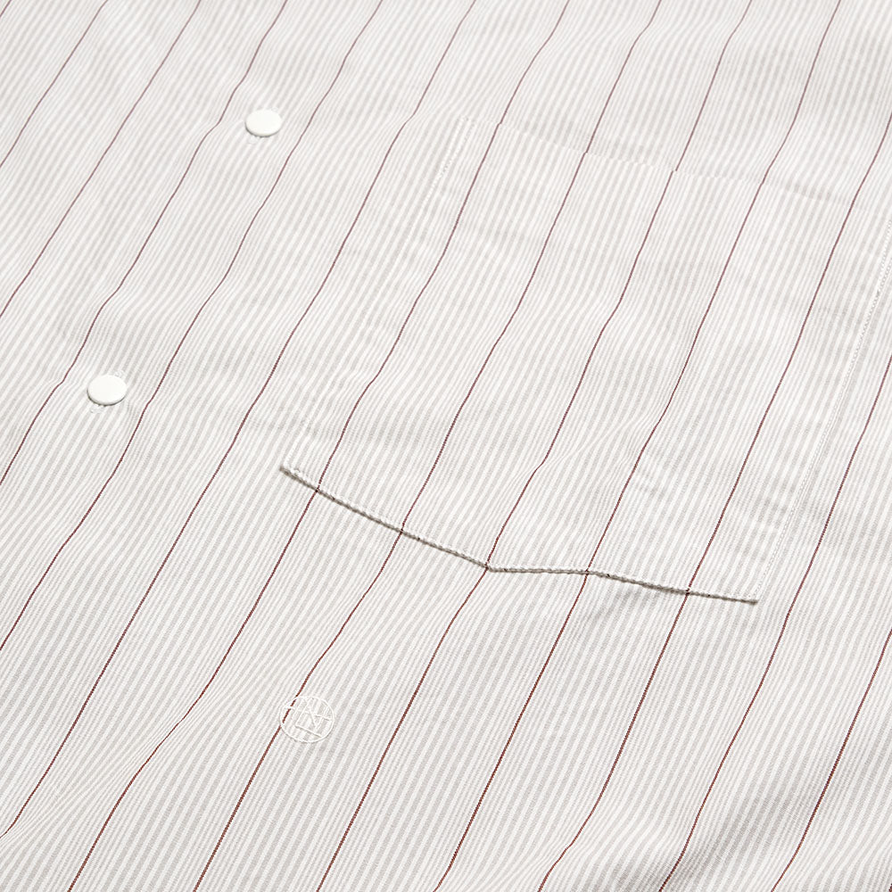 nanamica - Regular Collar Stripe Wind Shirt - S26SG086