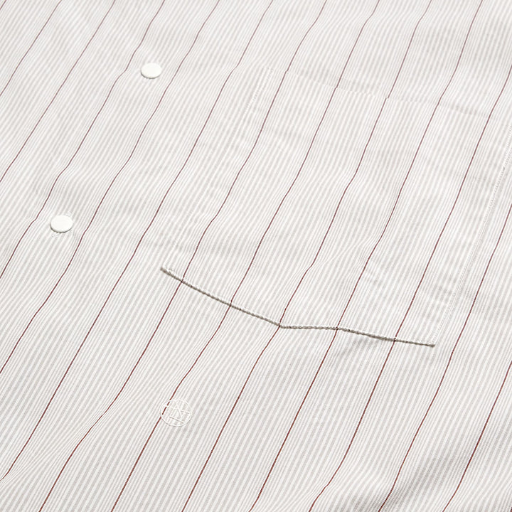 nanamica - Regular Collar Stripe Wind Shirt - S26SG086
