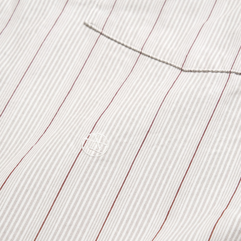 nanamica - Regular Collar Stripe Wind Shirt - S26SG086