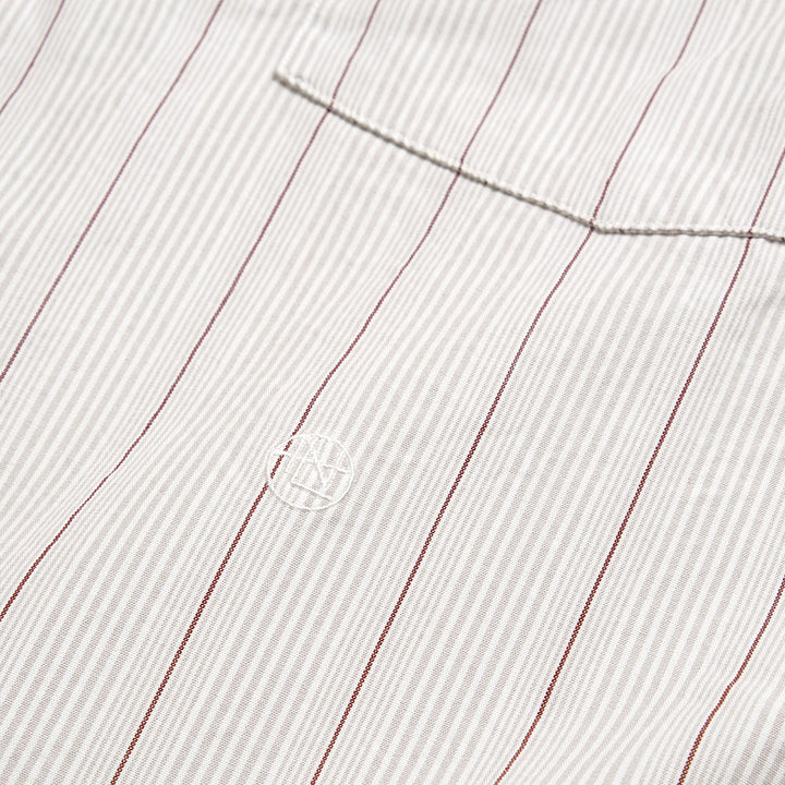 nanamica - Regular Collar Stripe Wind Shirt - S26SG086
