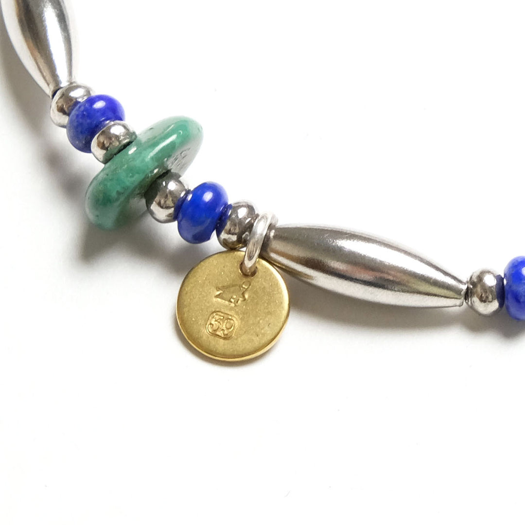 【SUN HOUSE 別注】SunKu - Pipe Beads Bracelet - Lapis - SKSH26-01-LPS