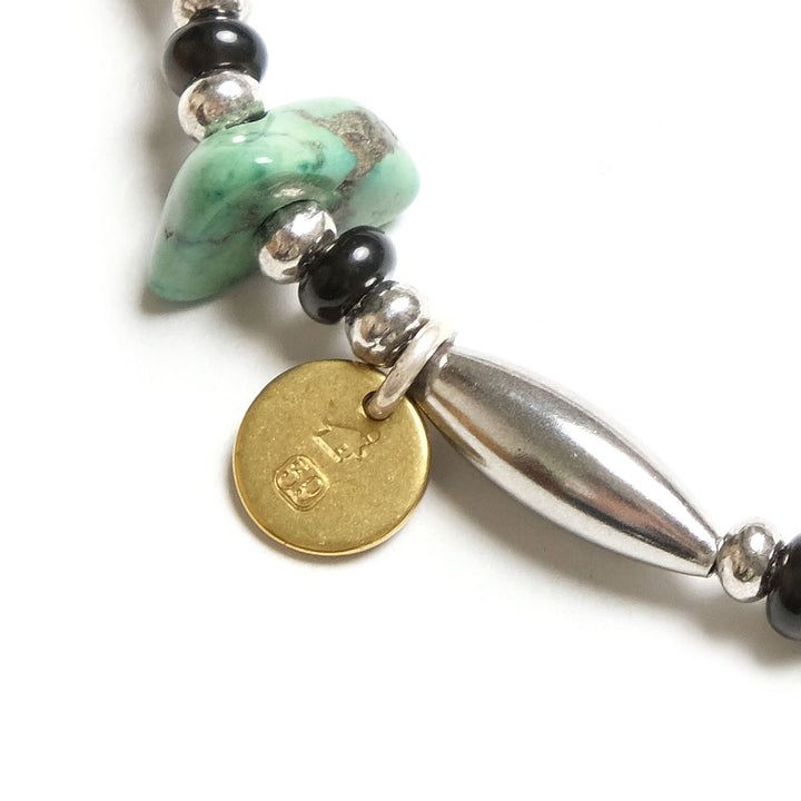 【SUN HOUSE 別注】SunKu - Pipe Beads Bracelet - Onyx - SKSH26-01-ONX