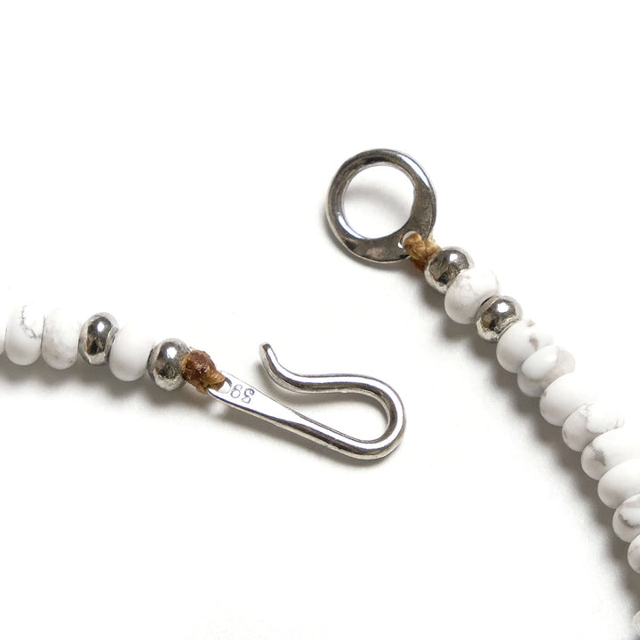 【SUN HOUSE 別注】SunKu - Pipe Beads Bracelet - Howlite - SKSH26-01-HWL