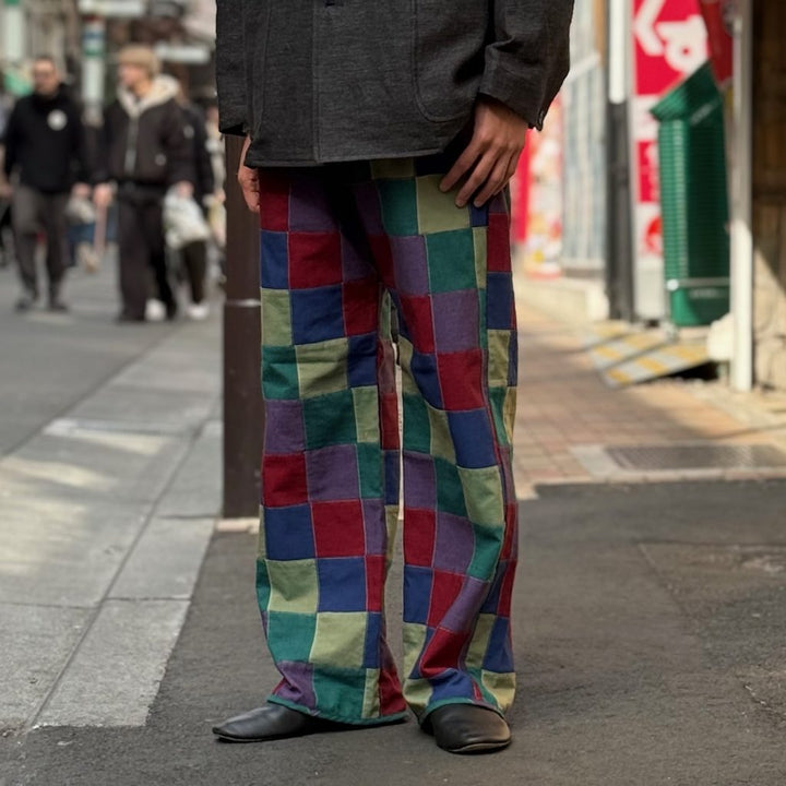 Needles - String Easy Pant - Cotton Oxford Patchwork - SX317