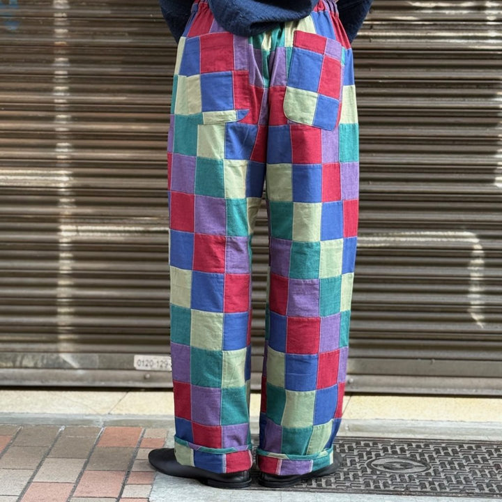 Needles - String Easy Pant - Cotton Oxford Patchwork - SX317