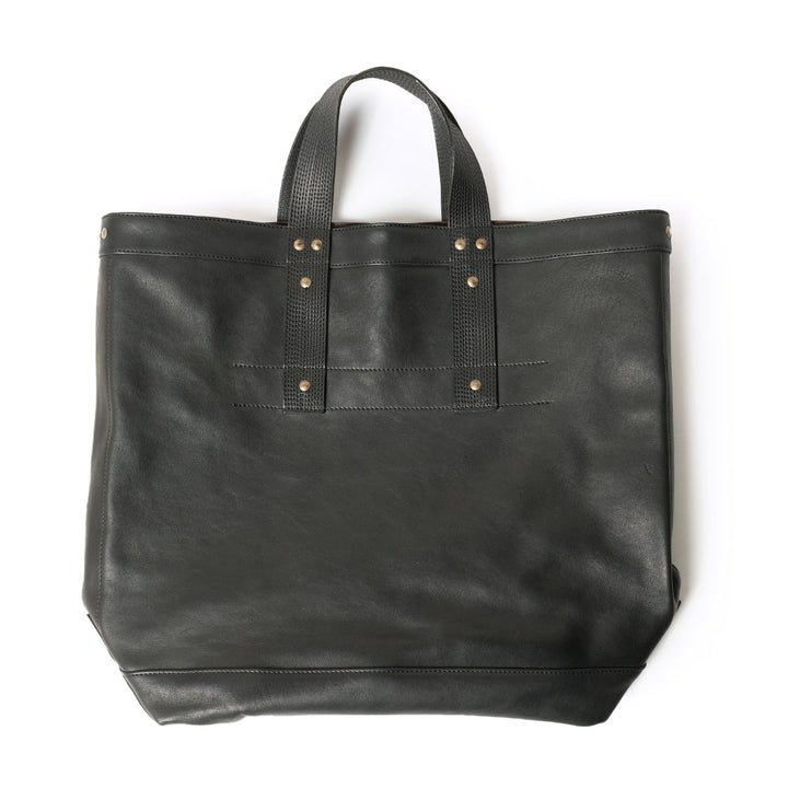 T.T - LOT.023 - COAL BAG HORSE LEATHER - BLACK LEATHER - TTSS26023-LBK