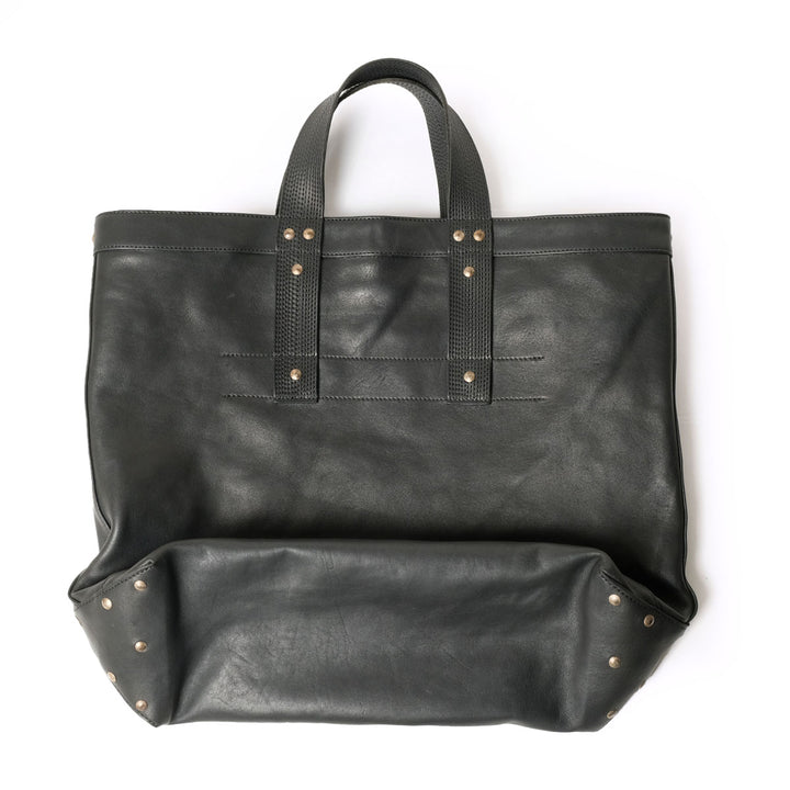 T.T - LOT.023 - COAL BAG HORSE LEATHER - BLACK LEATHER - TTSS26023-LBK