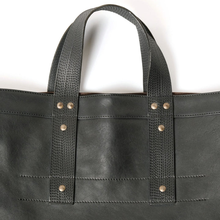 T.T - LOT.023 - COAL BAG HORSE LEATHER - BLACK LEATHER - TTSS26023-LBK