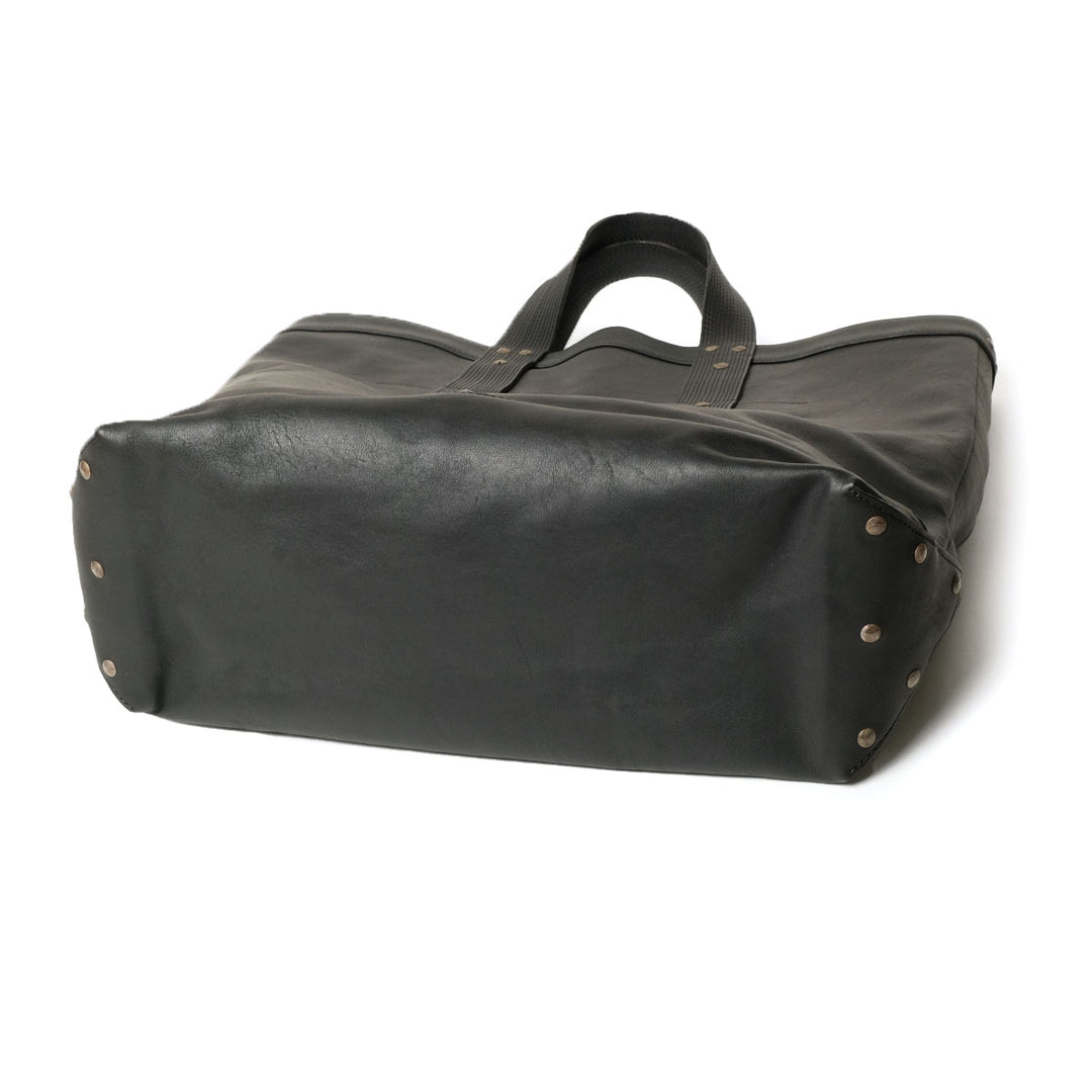 T.T - LOT.023 - COAL BAG HORSE LEATHER - BLACK LEATHER - TTSS26023-LBK