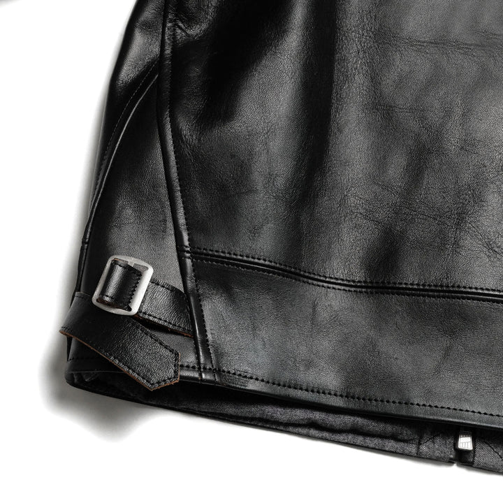 T.T - LOT.802 - COSSACK LEATHER JACKET - BLACK - TTSS26802