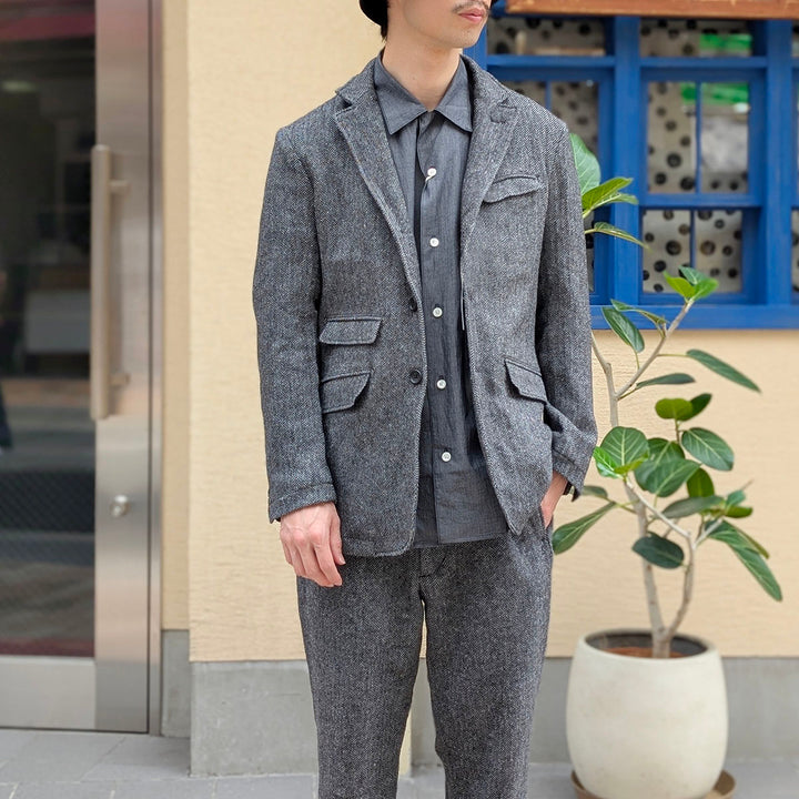 Engineered Garments - Andover Jacket - Poly Wool Herringbone - TX196