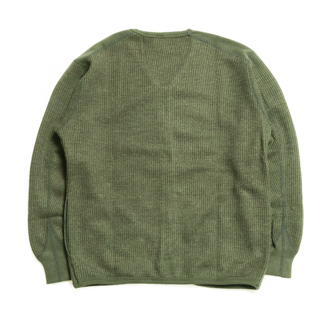 Unison Special - WOOL WAFFLE ZIP CARDIGAN - US013-074