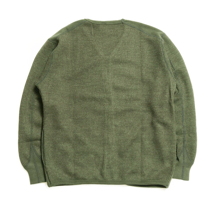 Unison Special - WOOL WAFFLE ZIP CARDIGAN - US013-074