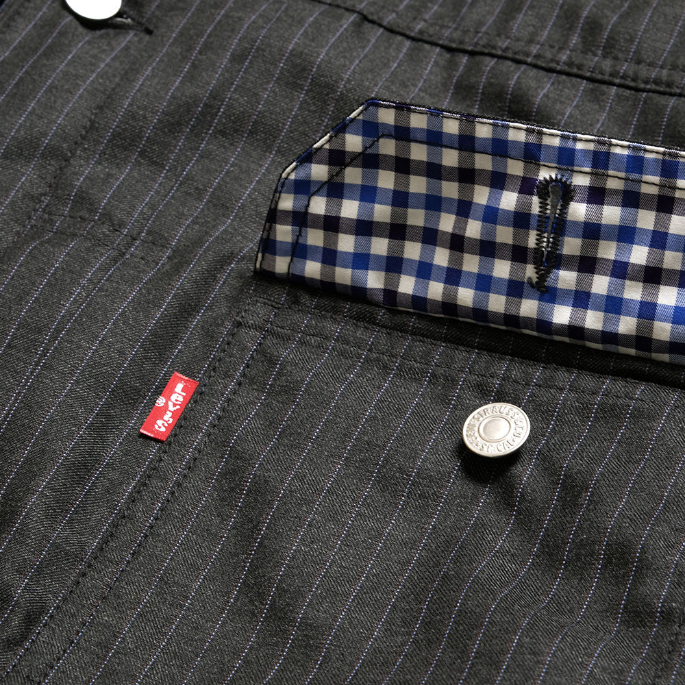 JUNYA WATANABE MAN - Ester Viscose Stripe 2nd Jacket - Collaborated with Levi's - WQ-J210-051