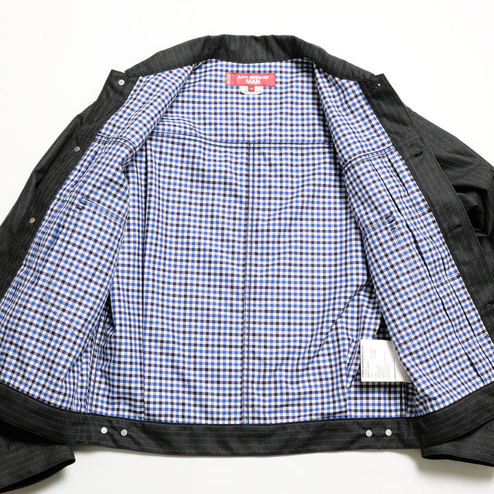 JUNYA WATANABE MAN - Ester Viscose Stripe 2nd Jacket - Collaborated with Levi's - WQ-J210-051
