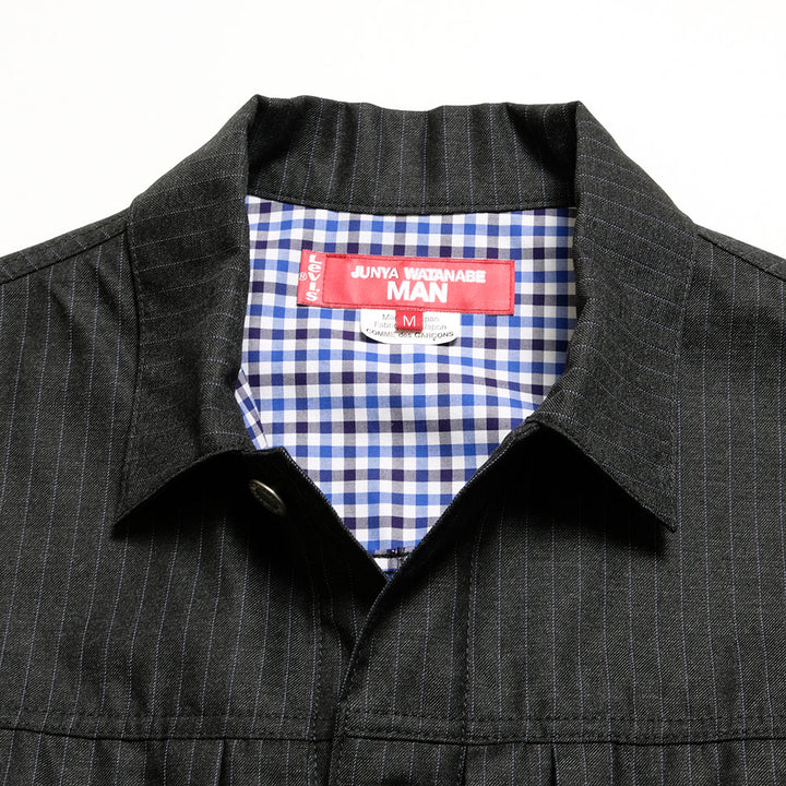 JUNYA WATANABE MAN - Ester Viscose Stripe 2nd Jacket - Collaborated with Levi's - WQ-J210-051