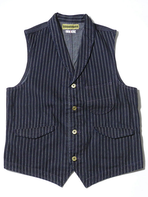NOBLE MINE - 9oz. WABASH STRIPE WORK VEST