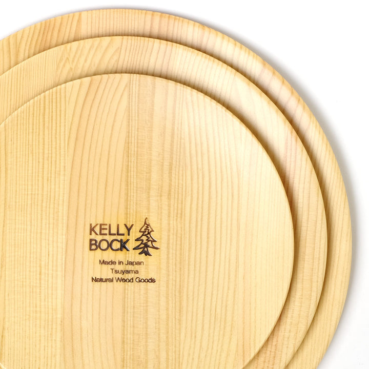 KELLY BOCK - Wooden Round Plate Medium