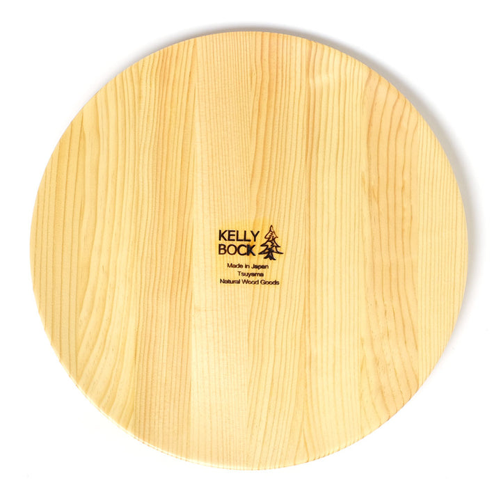 KELLY BOCK - Wooden Round Plate Large