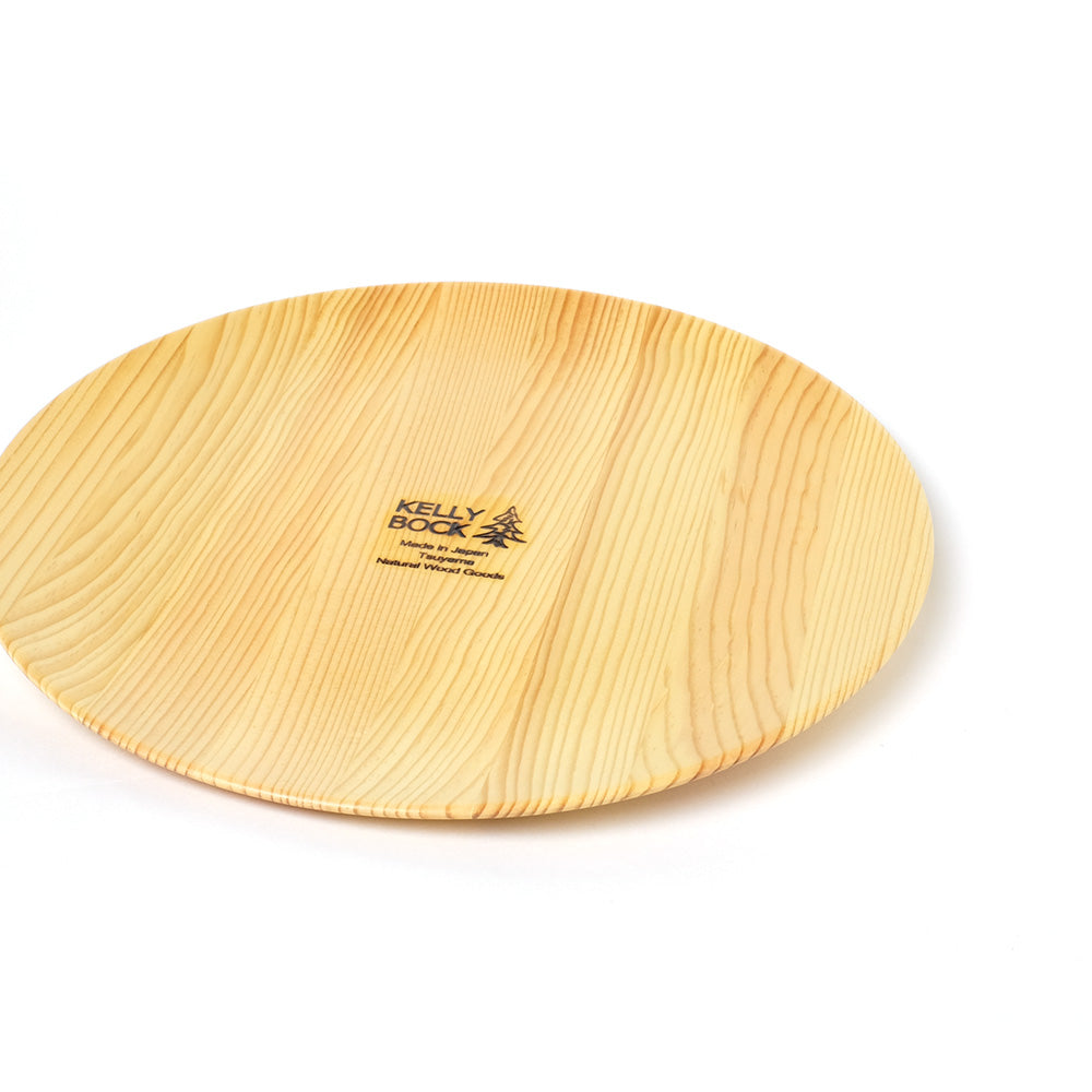 KELLY BOCK - Wooden Round Plate Large
