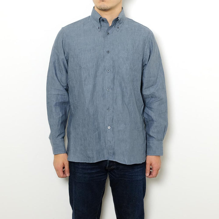 INDIVIDUALIZED SHIRTS - ◇◆SUN HOUSE 別注◆◇ - LINEN L/S CLASSIC FIT B.D. SHIRTS
