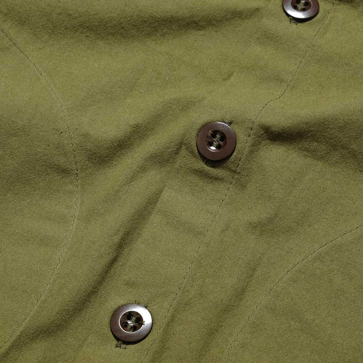 FRANK LEDER - BRUSHED COTTON BAND COLLAR JACKET