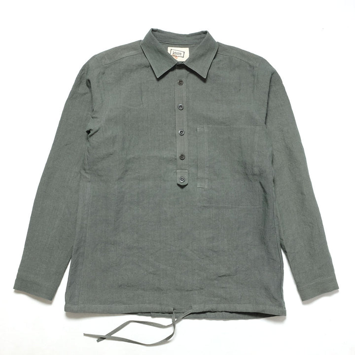 FRANK LEDER - BELGIAN LINEN PULL OVER SHIRT