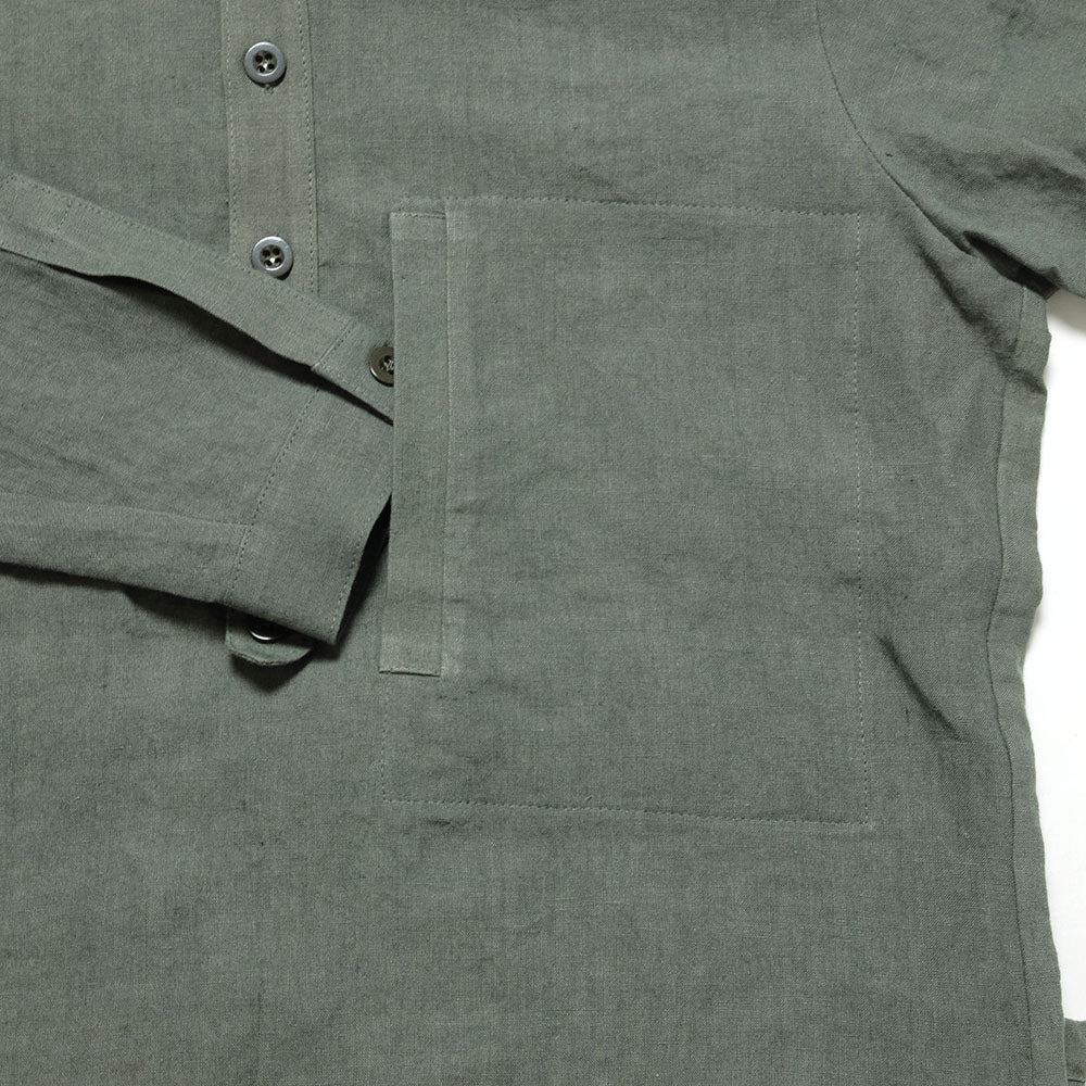 FRANK LEDER - BELGIAN LINEN PULL OVER SHIRT
