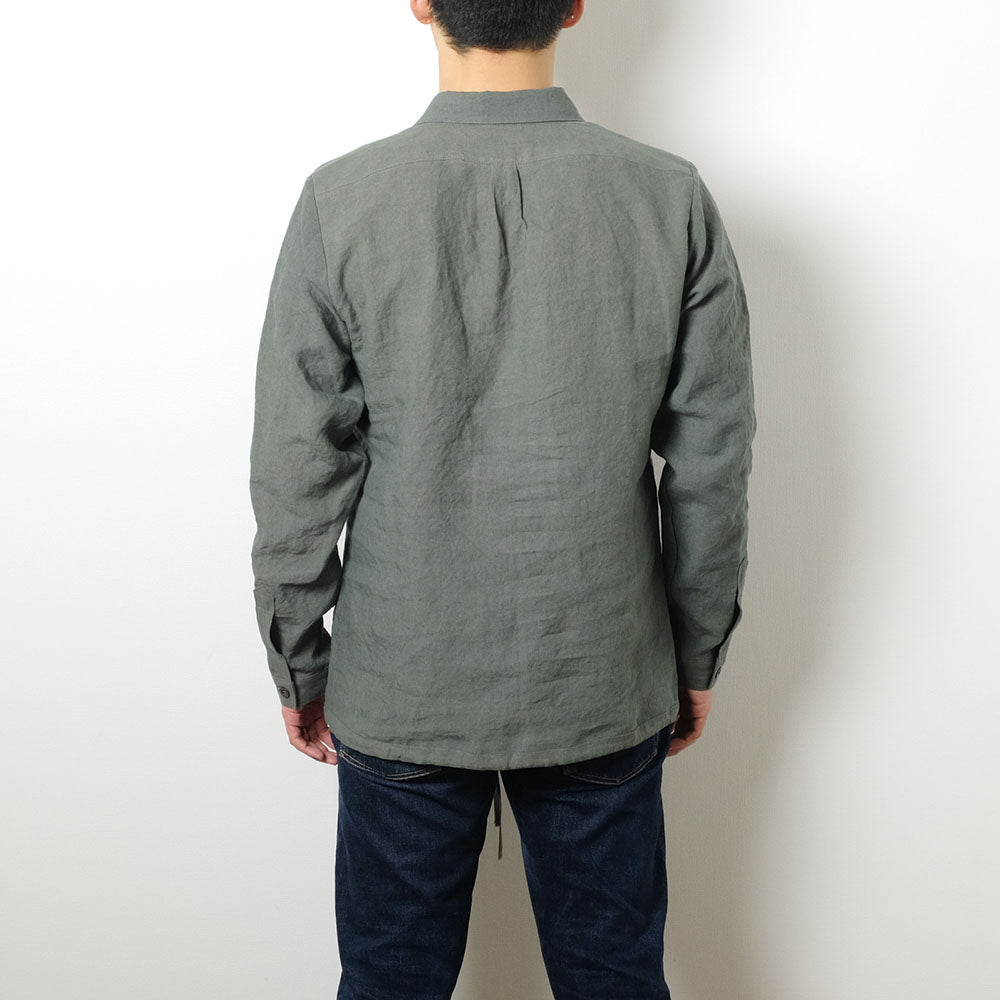 FRANK LEDER - BELGIAN LINEN PULL OVER SHIRT