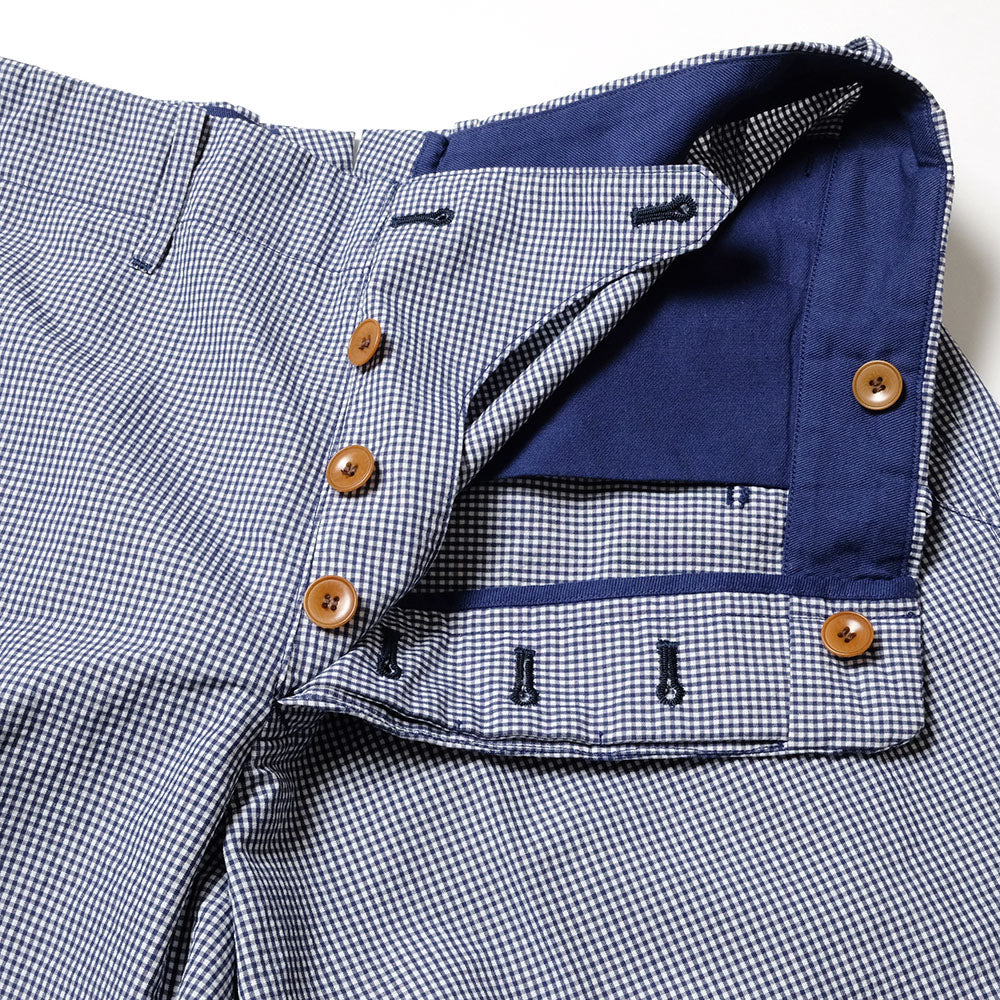 HAVERSACK - P/C Gingham Check Wide Pants