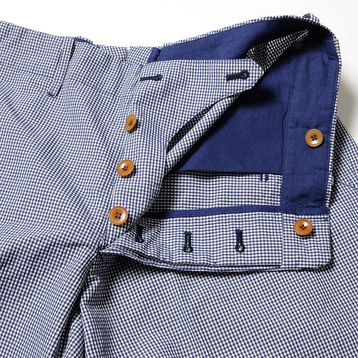 HAVERSACK - P/C Gingham Check Wide Pants