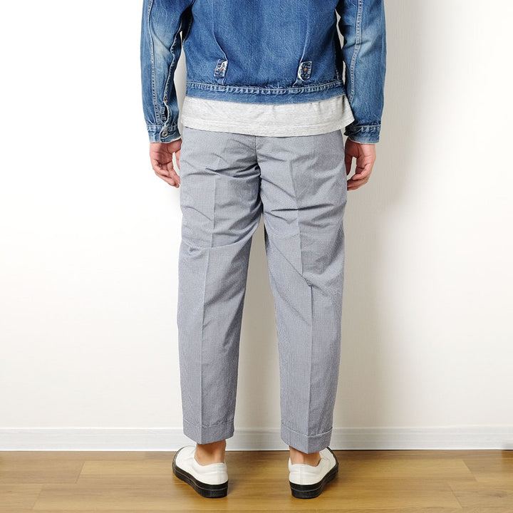 HAVERSACK - P/C Gingham Check Wide Pants