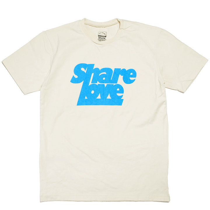 Mixta - CREW NECK PRINT TEE - SHARE LOVE