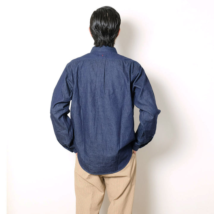 NOBLE MINE - 8.5 oz. BLUE DENIM WORK SHIRT - INDIGO