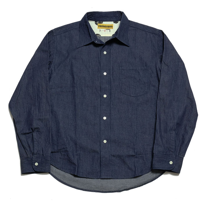 NOBLE MINE - 8.5 oz. BLUE DENIM WORK SHIRT - INDIGO