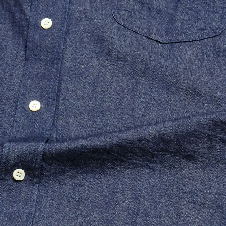NOBLE MINE - 8.5 oz. BLUE DENIM WORK SHIRT - INDIGO