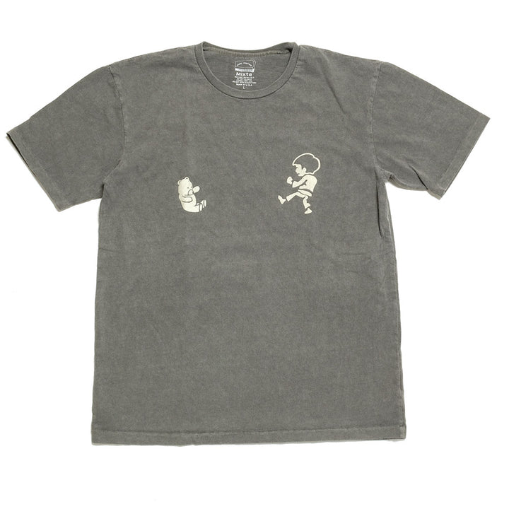 Mixta - CREW NECK PRINT TEE - BLACK BELT