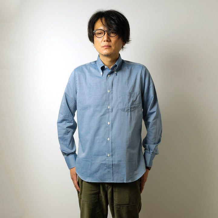 INDIVIDUALIZED SHIRTS - CHAMBRAY L/S STANDARD FIT B.D. SHIRTS