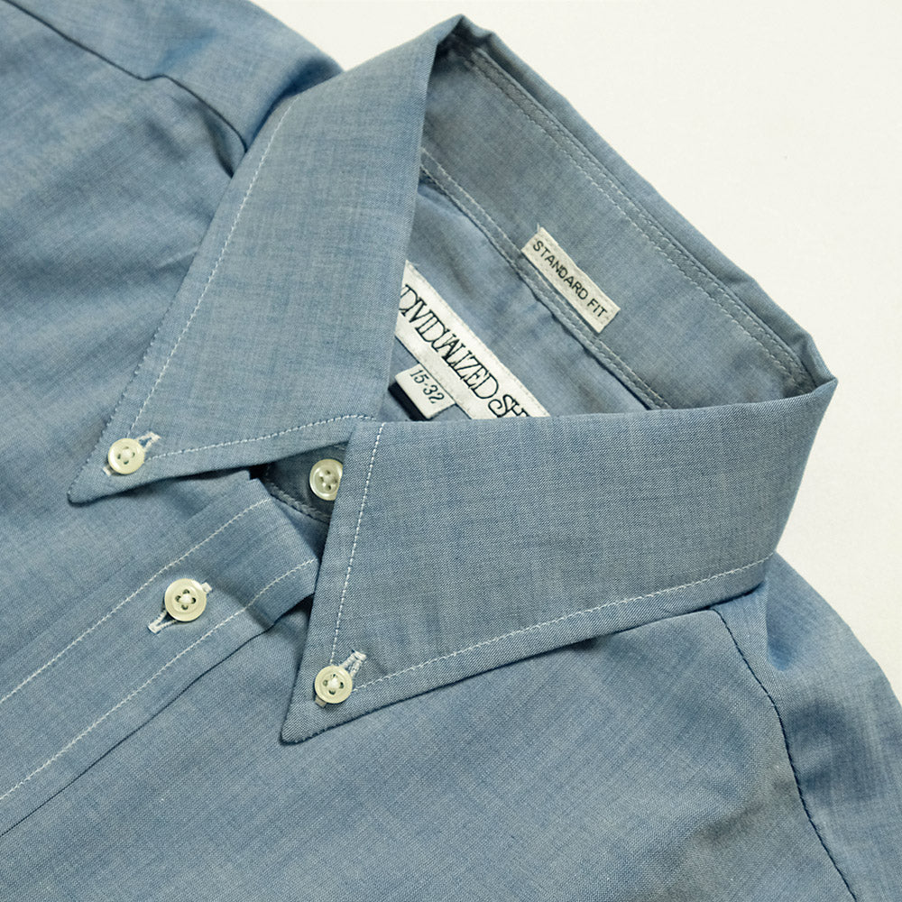 INDIVIDUALIZED SHIRTS - CHAMBRAY L/S STANDARD FIT B.D. SHIRTS