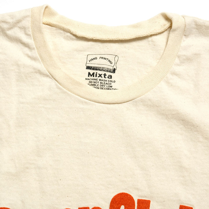 Mixta - CREW NECK PRINT TEE - CORNFLAKE AND MILK