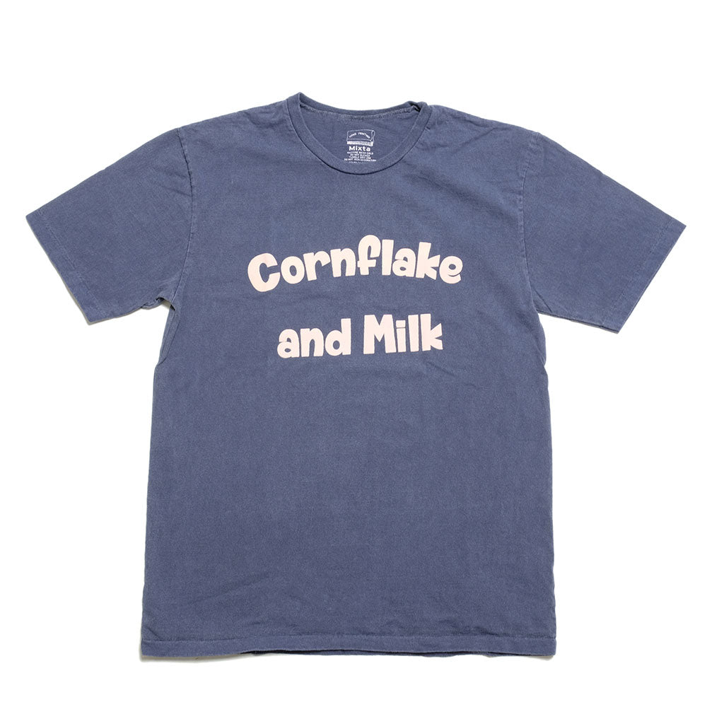 Mixta - CREW NECK PRINT TEE - CORNFLAKE AND MILK