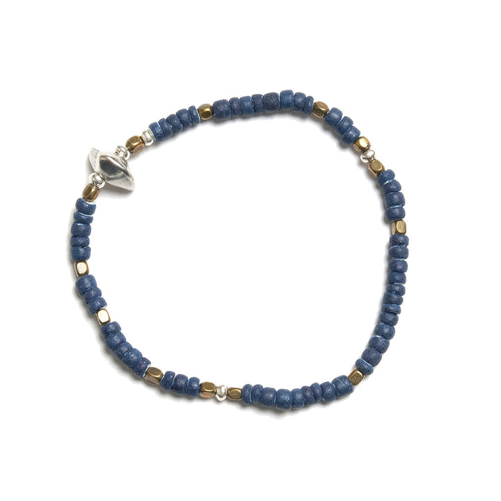 SunKu - Indigo Dye Beads Bracelet - SK-013