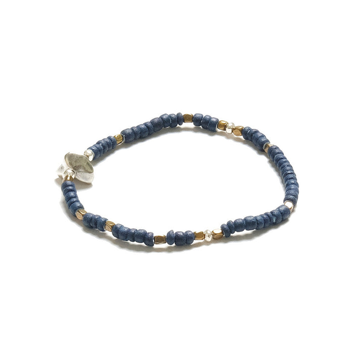 SunKu - Indigo Dye Beads Bracelet - SK-013