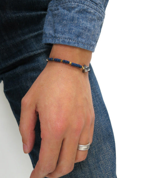SunKu - Indigo Dye Beads Bracelet - SK-013