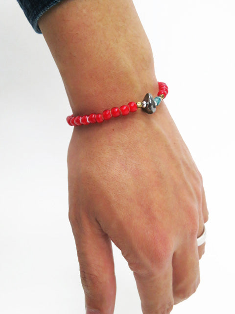 SunKu - White Heart Beads Bracelet - SK-001
