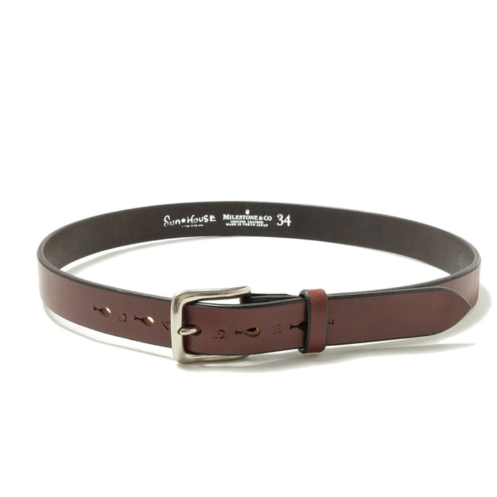 SUN HOUSE x MILESTONE ＆ CO - Brighton Leather Belt